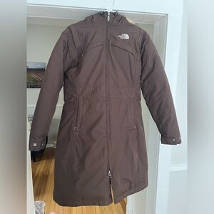 Brown North Face Parka